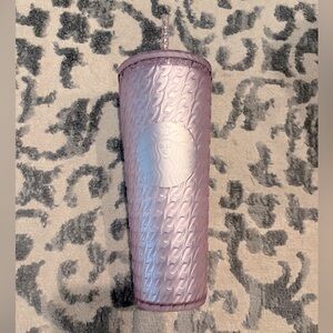 Starbucks NWT Matte Light Pink Soft Touch Venti 24oz Cold Cup tumbler